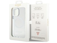 Funda Guess Metal Outline MagSafe para iPhone 12 / iPhone 12 Pro - plateada Funda Guess Metal Outline MagSafe para iPhone 12 / iPhone 12 Pro - plateada