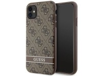 Guess GUHCN61P4SNW iPhone 11 / Xr brown/brown hardcase 4G Stripe Guess GUHCN61P4SNW iPhone 11 / Xr brown/brown hardcase 4G Stripe