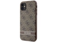 Guess GUHCN61P4SNW iPhone 11 / Xr brown/brown hardcase 4G Stripe Guess GUHCN61P4SNW iPhone 11 / Xr brown/brown hardcase 4G Stripe