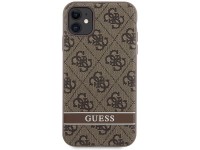 Guess GUHCN61P4SNW iPhone 11 / Xr brown/brown hardcase 4G Stripe Guess GUHCN61P4SNW iPhone 11 / Xr brown/brown hardcase 4G Stripe