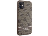 Guess GUHCN61P4SNW iPhone 11 / Xr brown/brown hardcase 4G Stripe Guess GUHCN61P4SNW iPhone 11 / Xr brown/brown hardcase 4G Stripe
