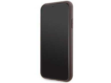 Guess GUHCN61P4SNW iPhone 11 / Xr brown/brown hardcase 4G Stripe Guess GUHCN61P4SNW iPhone 11 / Xr brown/brown hardcase 4G Stripe