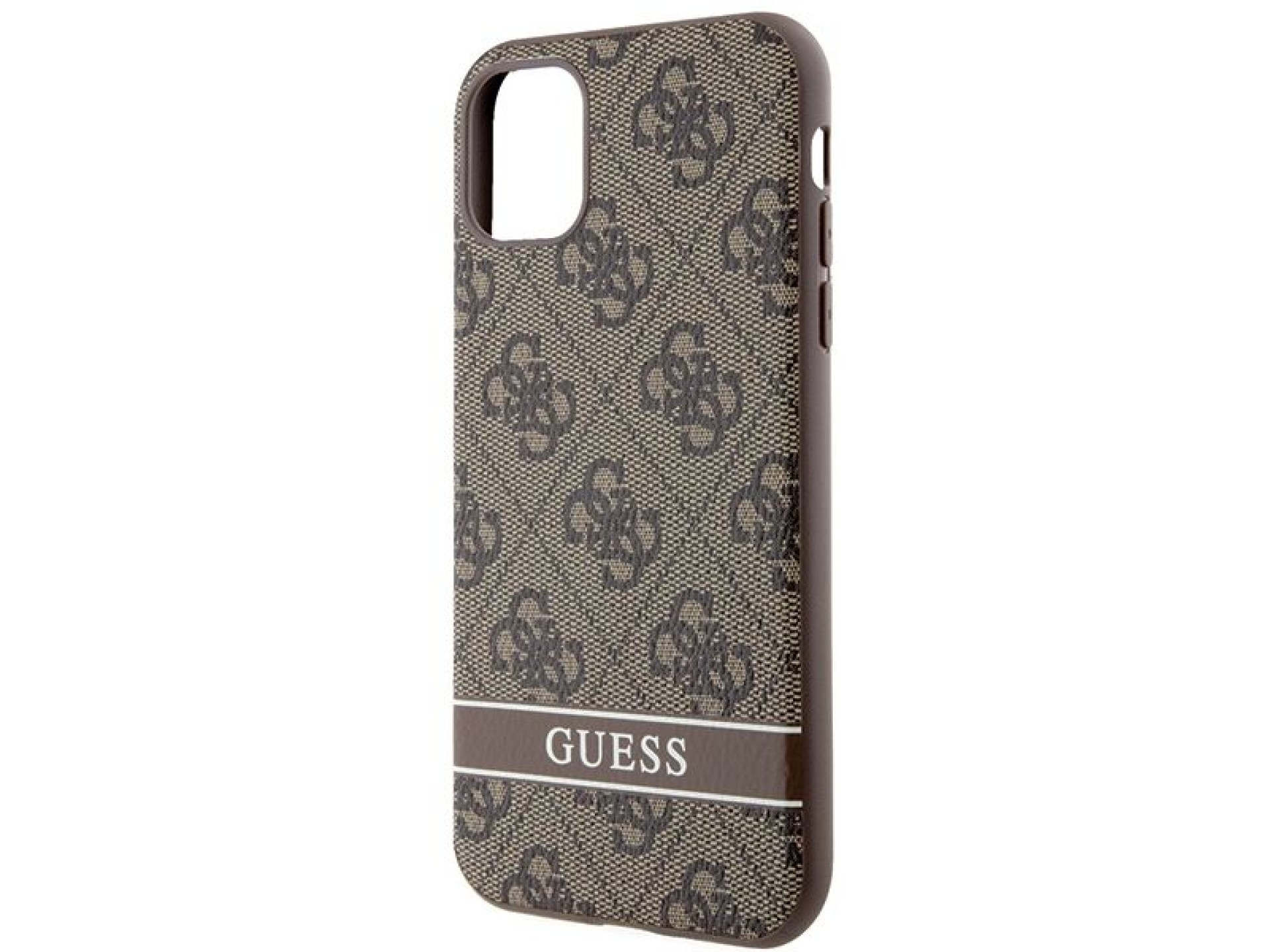 Guess GUHCN61P4SNW iPhone 11 / Xr brown/brown hardcase 4G Stripe