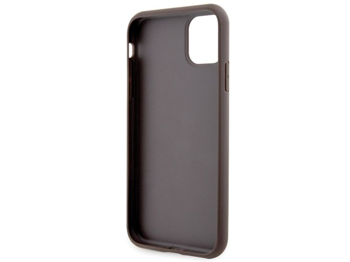 Guess GUHCN61P4SNW iPhone 11 / Xr brown/brown hardcase 4G Stripe