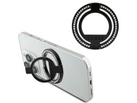 Soporte para anillos Guess MagSafe GUMRSALDGK negro/negro con diamantes de imitación Soporte para anillos Guess MagSafe GUMRSALDGK negro/negro con diamantes de imitación