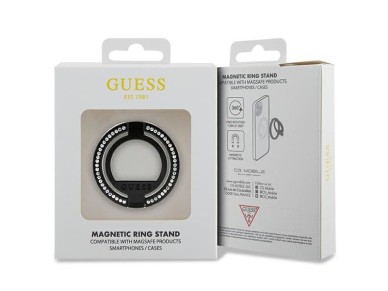 Guess MagSafe Ring stand GUMRSALDGK black/black Rhinestone