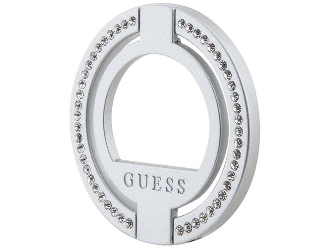 Soporte para anillos Guess MagSafe con diamantes de imitaci�n - plateado