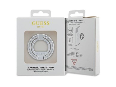 Guess MagSafe Ring Rhinestone holder - silver Guess MagSafe Ring Rhinestone holder - silver
