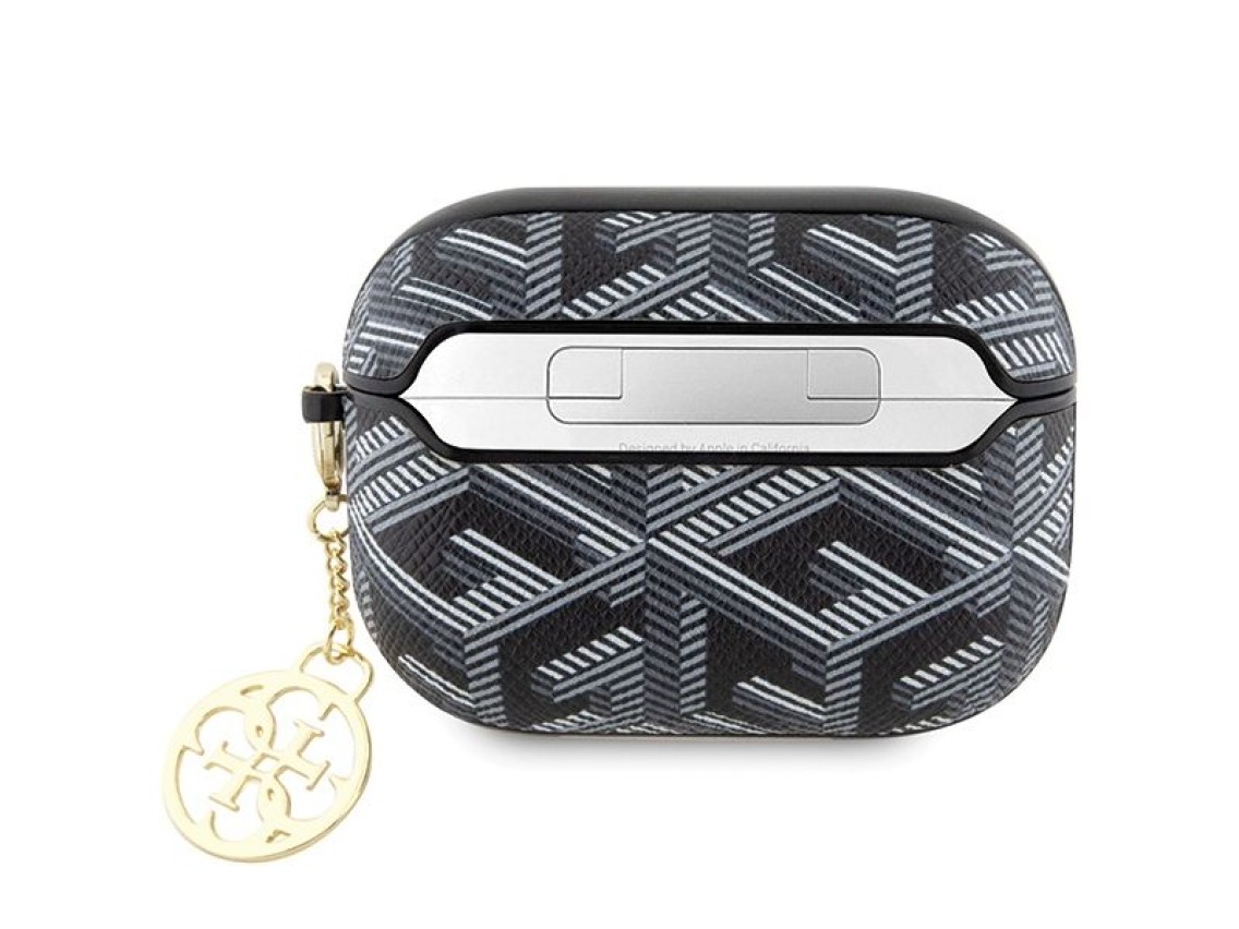 Capa Guess GUAPPGCE4CK para AirPods Pro - pingente GCube preto