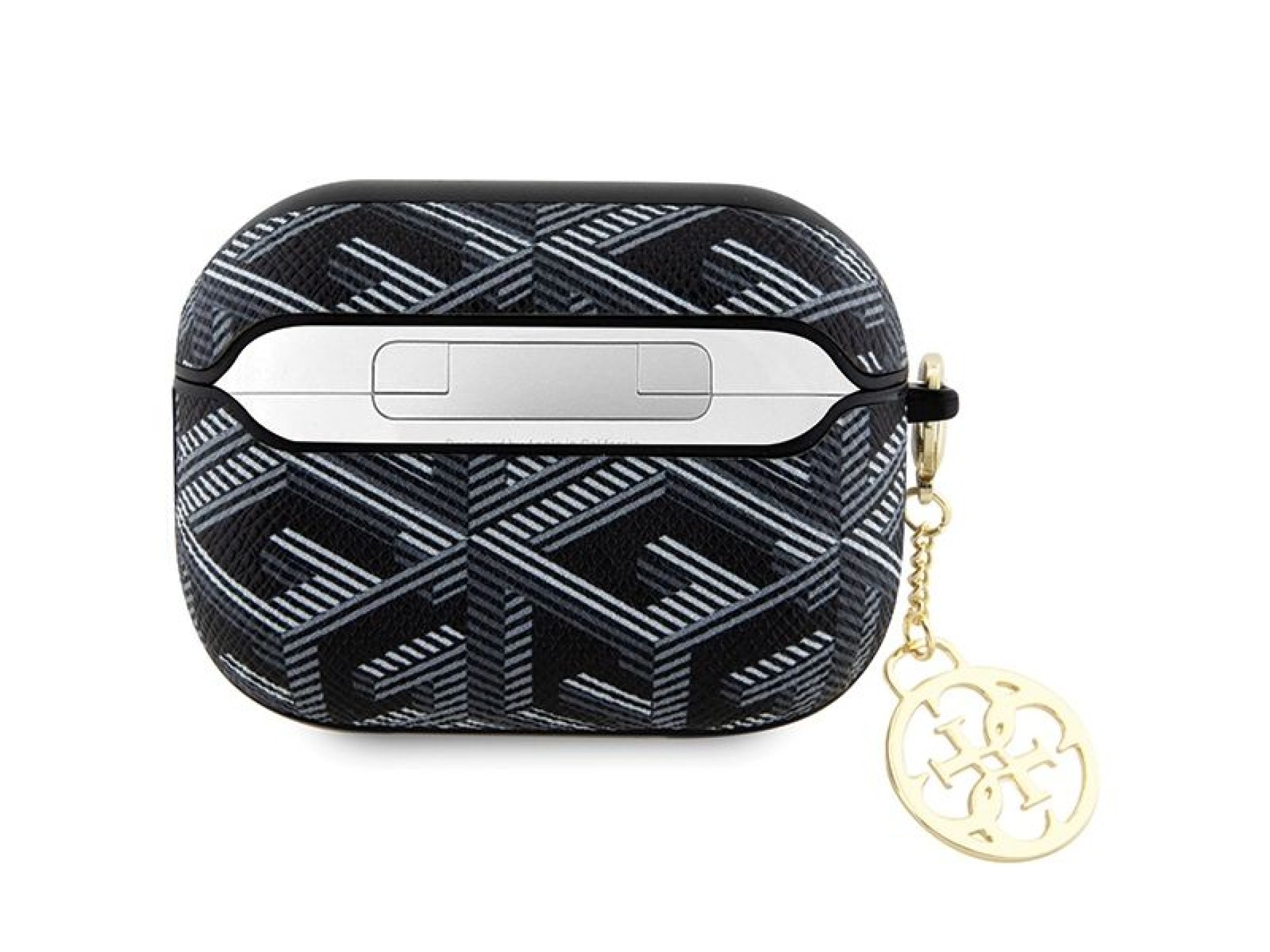 Capa Guess GUAP2PGCE4CK para AirPods Pro 2 - preta com pingente GCube