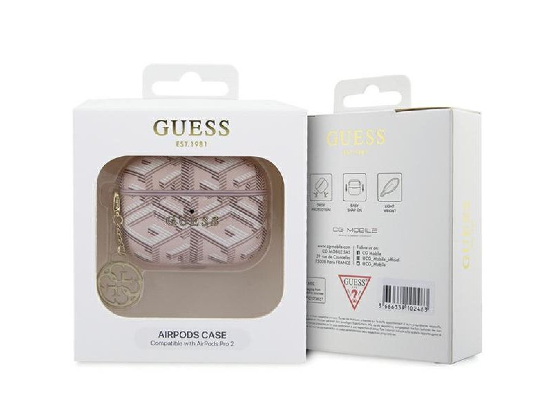 Funda Guess GUAP2PGCE4CP para AirPods Pro 2 - rosa GCube Charm