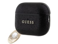 Funda Guess GUAP2PGEHCDK para AirPods Pro 2 - negra con dije fijo de corazón brillante y diamante Funda Guess GUAP2PGEHCDK para AirPods Pro 2 - negra con dije fijo de corazón brillante y diamante