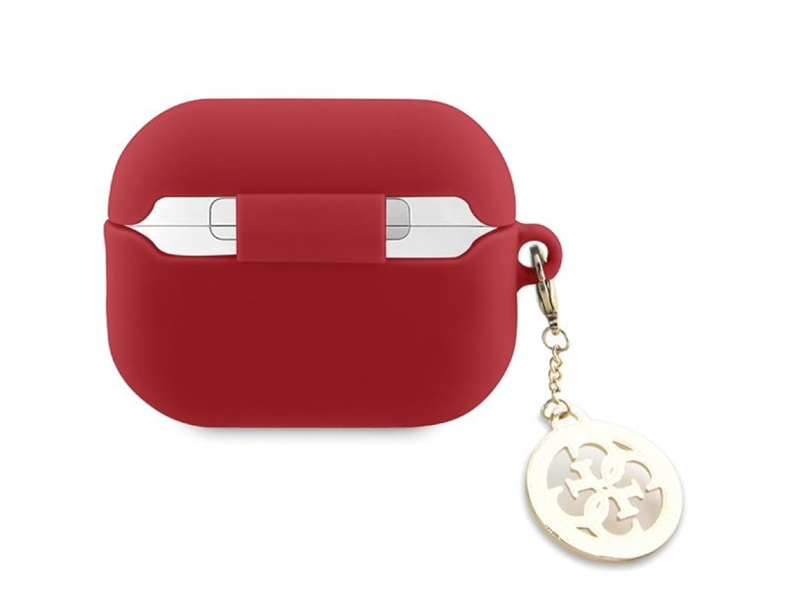 Guess GUAP23DSLGHDF AirPods Pro 2 cover red 3D Rubber 4G Diamond Charm