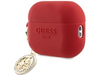 Guess GUAP23DSLGHDF AirPods Pro 2 cover red 3D Rubber 4G Diamond Charm Guess GUAP23DSLGHDF AirPods Pro 2 cover red 3D Rubber 4G Diamond Charm