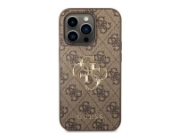 Guess GUHCP15X4GMGBR iPhone 15 Pro Max 6.7" brown/brown hardcase 4G Big Metal Logo Guess GUHCP15X4GMGBR iPhone 15 Pro Max 6.7" brown/brown hardcase 4G Big Metal Logo