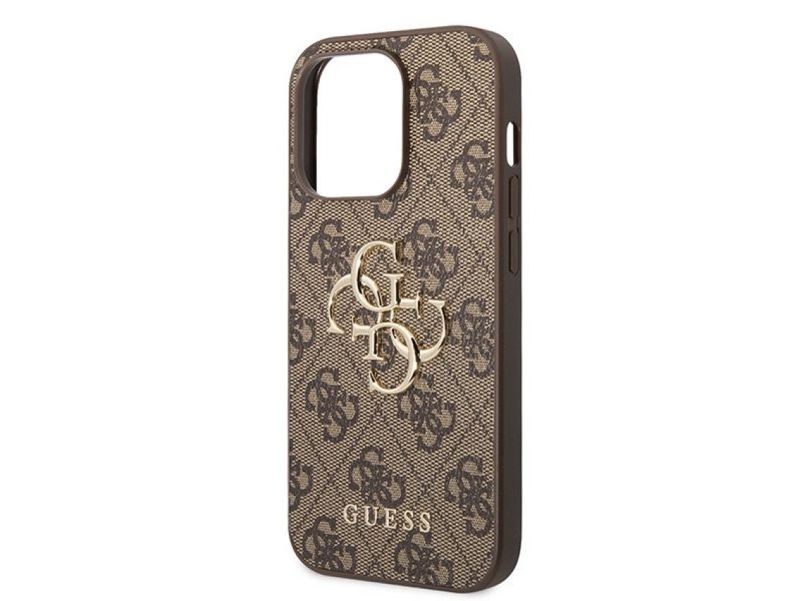 Guess GUHCP15X4GMGBR iPhone 15 Pro Max 6.7" brown/brown hardcase 4G Big Metal Logo