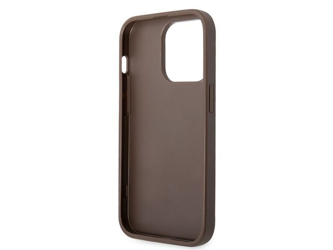 Guess GUHCP15X4GMGBR iPhone 15 Pro Max 6.7" brown/brown hardcase 4G Big Metal Logo