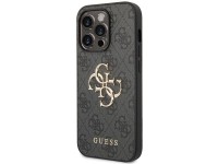 Capa rígida Guess GUHCP15L4GMGGR para iPhone 15 Pro 6.1" cinza/cinza 4G com logotipo grande em metal Capa rígida Guess GUHCP15L4GMGGR para iPhone 15 Pro 6.1" cinza/cinza 4G com logotipo grande em metal