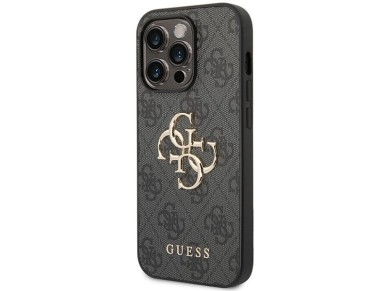 Funda Guess 4G con logo metálico grande para iPhone 15 Pro Max - gris Funda Guess 4G con logo metálico grande para iPhone 15 Pro Max - gris