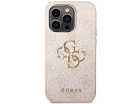 Guess 4G Big Metal Logo case for iPhone 15 Pro - pink Guess 4G Big Metal Logo case for iPhone 15 Pro - pink