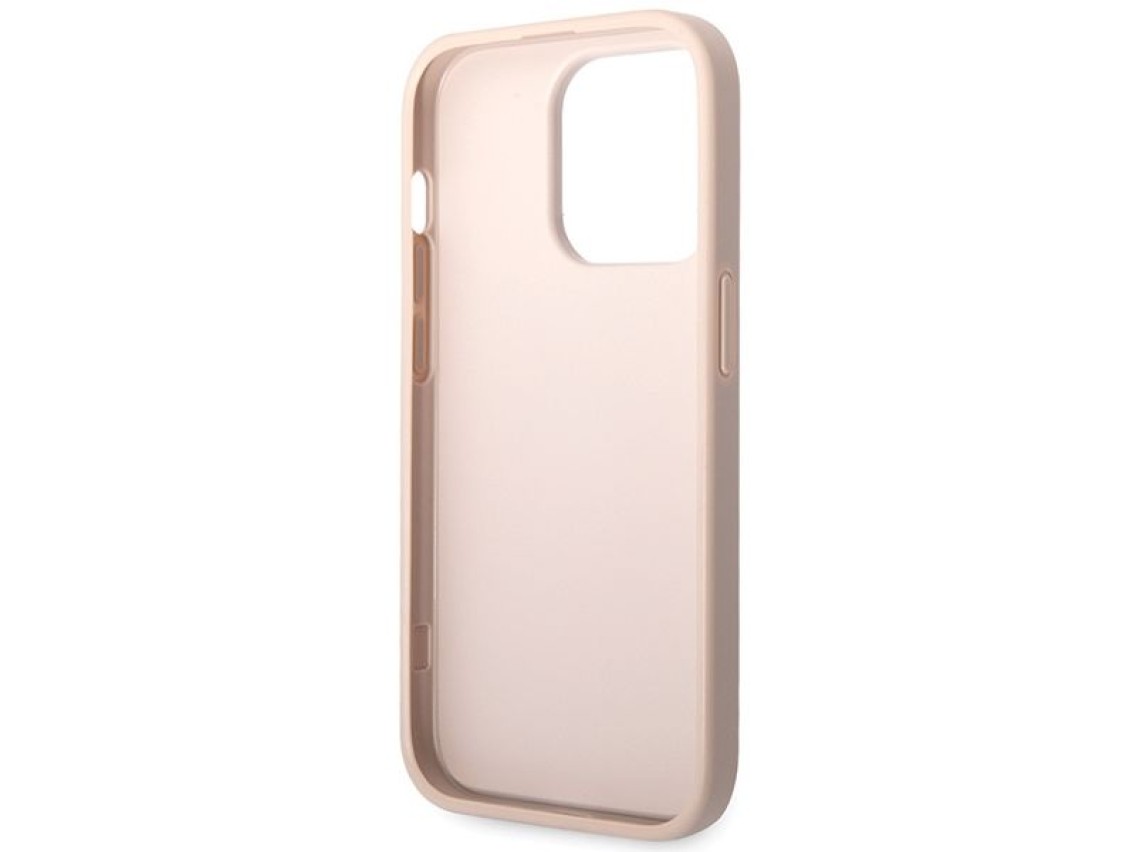 Guess 4G Big Metal Logo case for iPhone 15 Pro - pink