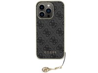 Guess GUHCP15LGF4GGR iPhone 15 Pro 6.1" capa rígida cinza/cinza Coleção 4G Charms Guess GUHCP15LGF4GGR iPhone 15 Pro 6.1" capa rígida cinza/cinza Coleção 4G Charms