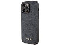 Guess 4G Metal Gold Logo iPhone 15 Pro Max Case - Gray Guess 4G Metal Gold Logo iPhone 15 Pro Max Case - Gray