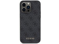 Guess 4G Metal Gold Logo iPhone 15 Pro Max Case - Gray Guess 4G Metal Gold Logo iPhone 15 Pro Max Case - Gray
