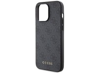 Guess 4G Metal Gold Logo iPhone 15 Pro Max Case - Gray Guess 4G Metal Gold Logo iPhone 15 Pro Max Case - Gray