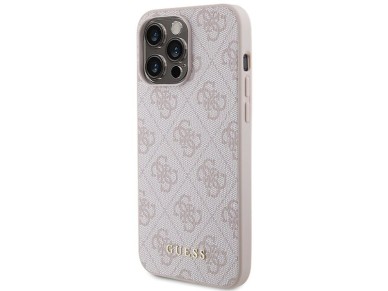 Guess 4G Metal Gold Logo case for iPhone 15 Pro Max - pink Guess 4G Metal Gold Logo case for iPhone 15 Pro Max - pink