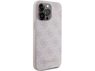 Guess 4G Metal Gold Logo case for iPhone 15 Pro Max - pink Guess 4G Metal Gold Logo case for iPhone 15 Pro Max - pink