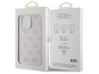 Capa Guess 4G Metal com Logo Dourado para iPhone 15 Pro Max - rosa Capa Guess 4G Metal com Logo Dourado para iPhone 15 Pro Max - rosa