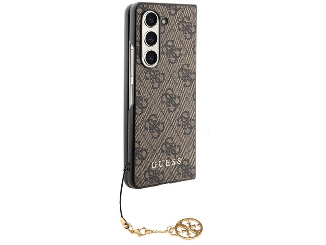 Guess GUHCZFD5GF4GBR F946 Z Fold5 brown/brown hardcase 4G Charms Collection