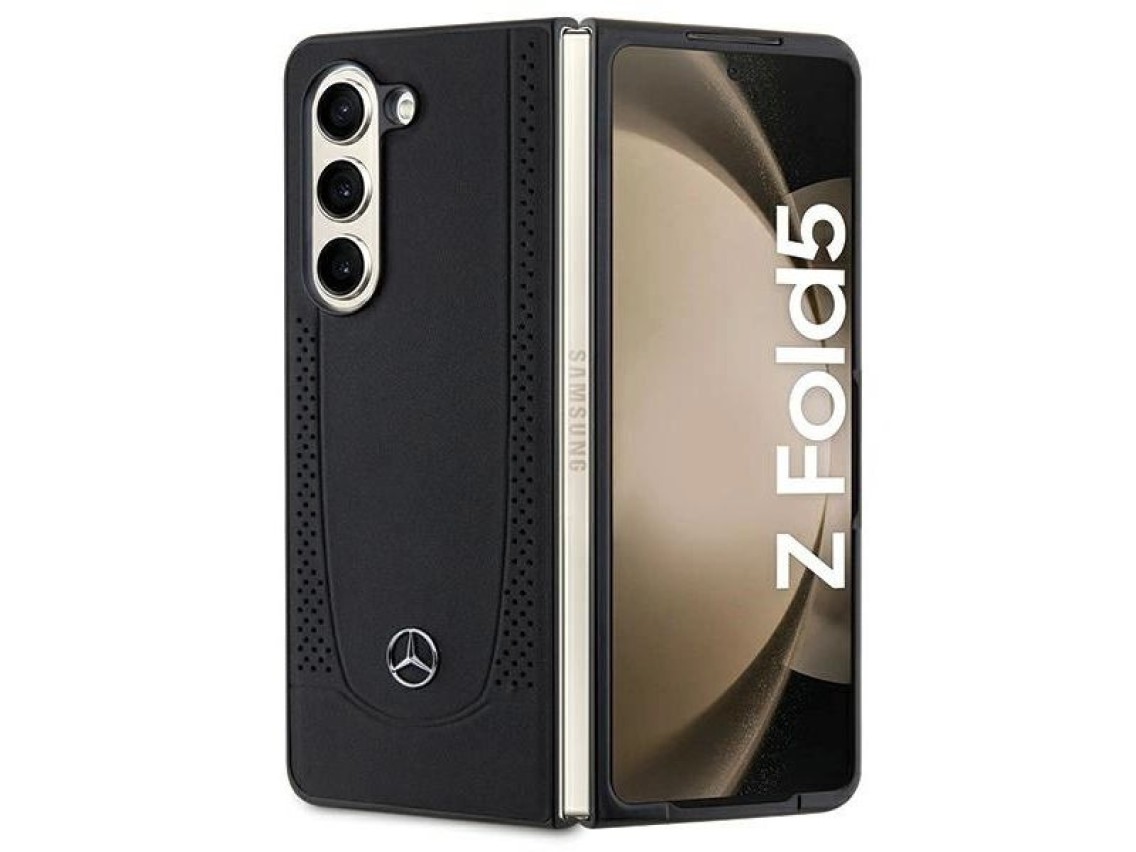 Mercedes Leather Urban case for Samsung Galaxy Z Fold 5 - black