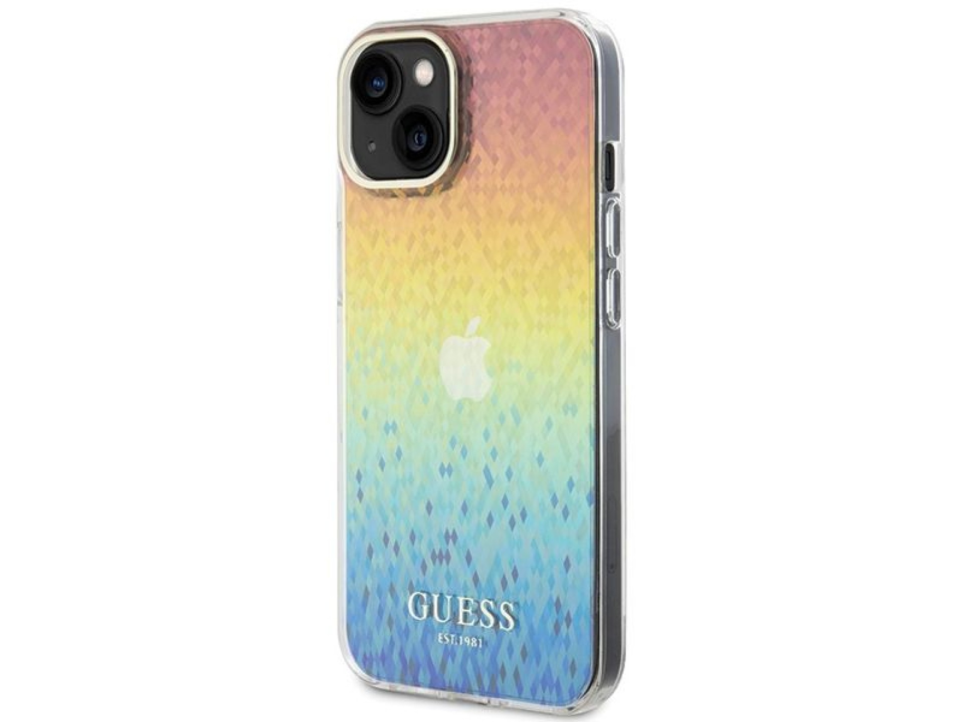 Funda Guess IML Faceted Mirror Disco Iridescent para iPhone 15 - multicolor