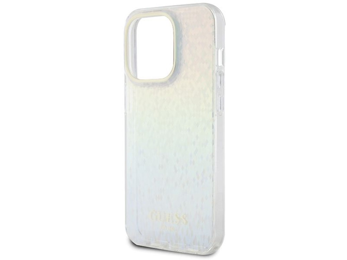 Guess IML Faceted Mirror Disco Iridescent case for iPhone 15 Pro - multicolored