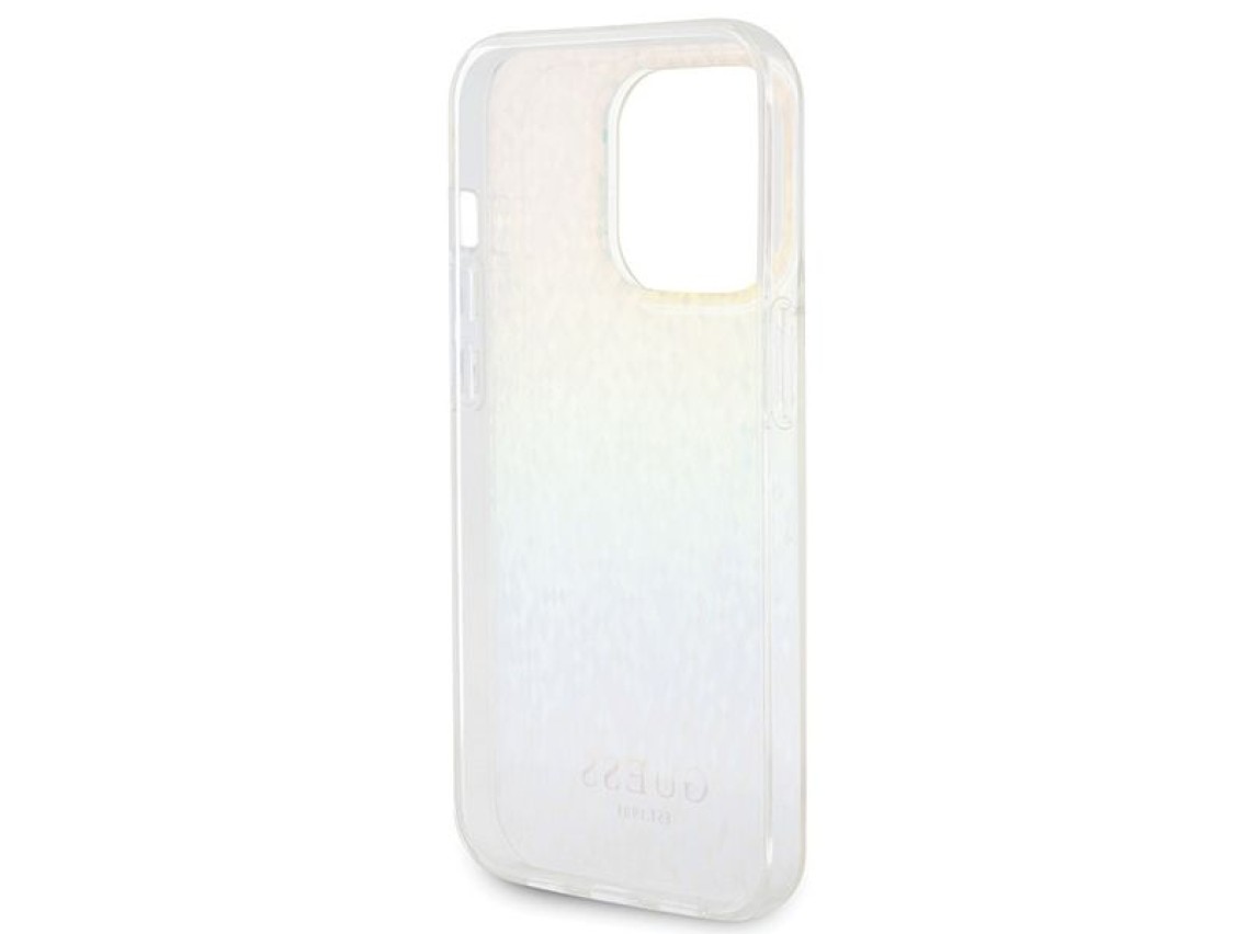 Guess IML Faceted Mirror Disco Iridescent case for iPhone 15 Pro - multicolored