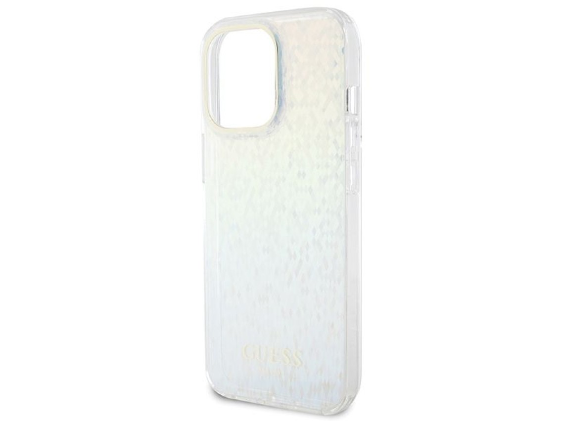 Guess IML Faceted Mirror Disco Iridescent case for iPhone 15 Pro Max - multicolored