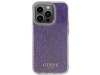 Capa rígida rosa/rosa Guess GUHCP15LHDECMP para iPhone 15 Pro 6.1" com espelho facetado e efeito iri Capa rígida rosa/rosa Guess GUHCP15LHDECMP para iPhone 15 Pro 6.1" com espelho facetado e efeito iri