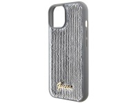 Funda metálica Guess Sequin Script para iPhone 15 - plateada Funda metálica Guess Sequin Script para iPhone 15 - plateada