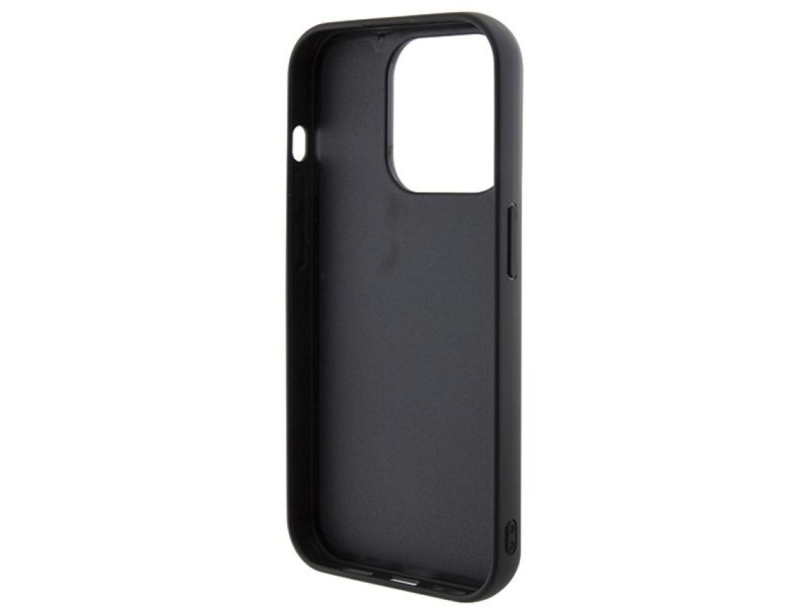 Funda Guess Disco Metal Script para iPhone 15 Pro - negra