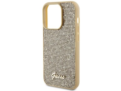 Guess Disco Metal Script case for iPhone 15 Pro - gold Guess Disco Metal Script case for iPhone 15 Pro - gold