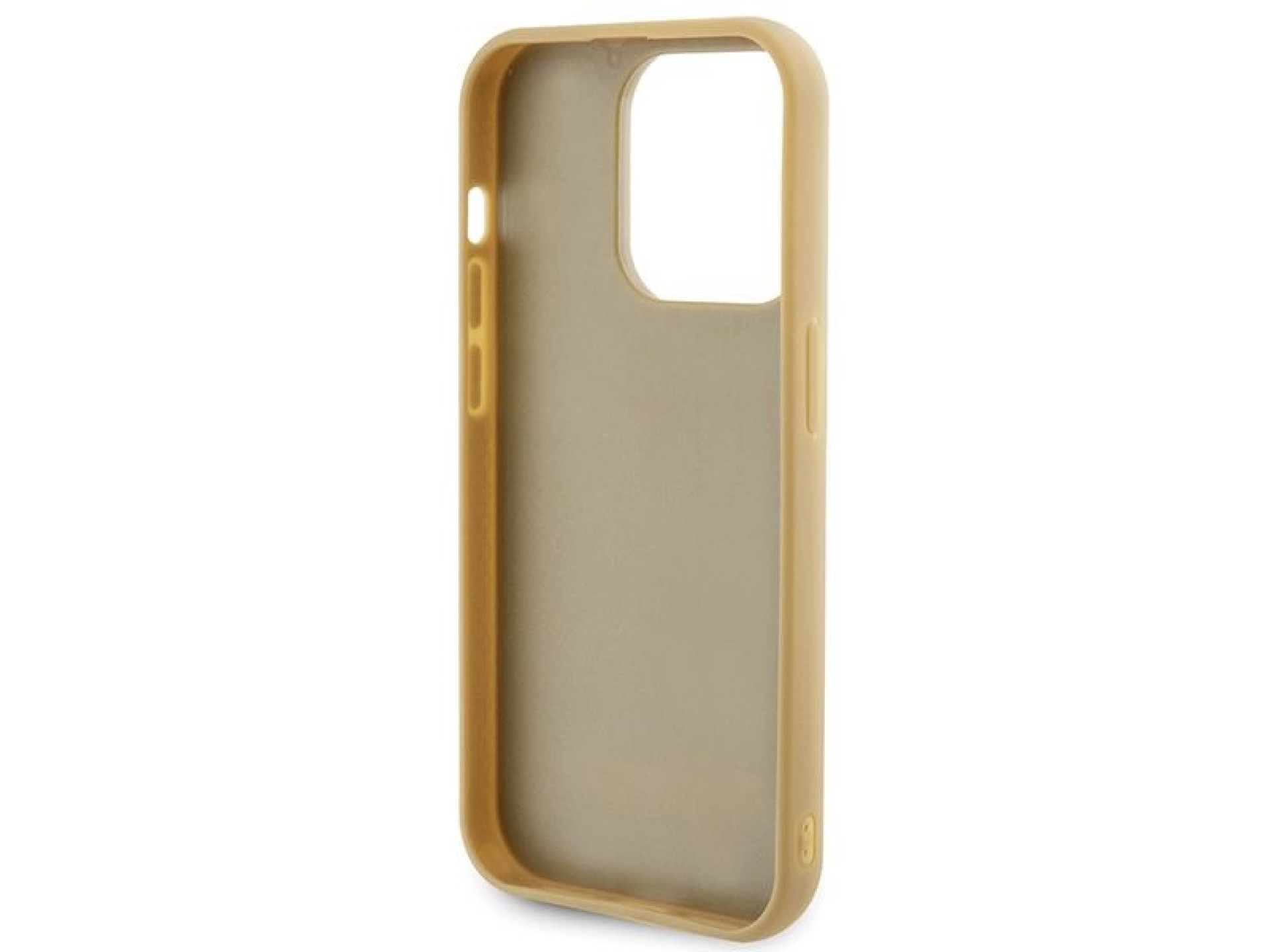 Guess Disco Metal Script case for iPhone 15 Pro - gold