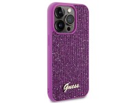 Capa Guess Disco Metal Script para iPhone 15 Pro - rosa Capa Guess Disco Metal Script para iPhone 15 Pro - rosa