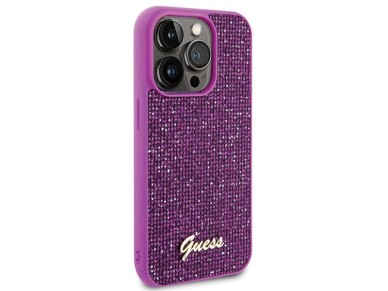 Guess Disco Metal Script case for iPhone 15 Pro - pink Guess Disco Metal Script case for iPhone 15 Pro - pink