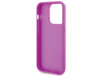Capa Guess Disco Metal Script para iPhone 15 Pro - rosa Capa Guess Disco Metal Script para iPhone 15 Pro - rosa
