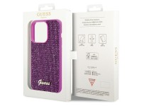 Capa Guess Disco Metal Script para iPhone 15 Pro - rosa Capa Guess Disco Metal Script para iPhone 15 Pro - rosa