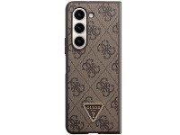 Guess Leather 4G Triangle Strass case for Samsung Galaxy Z Fold 5 - brown Guess Leather 4G Triangle Strass case for Samsung Galaxy Z Fold 5 - brown