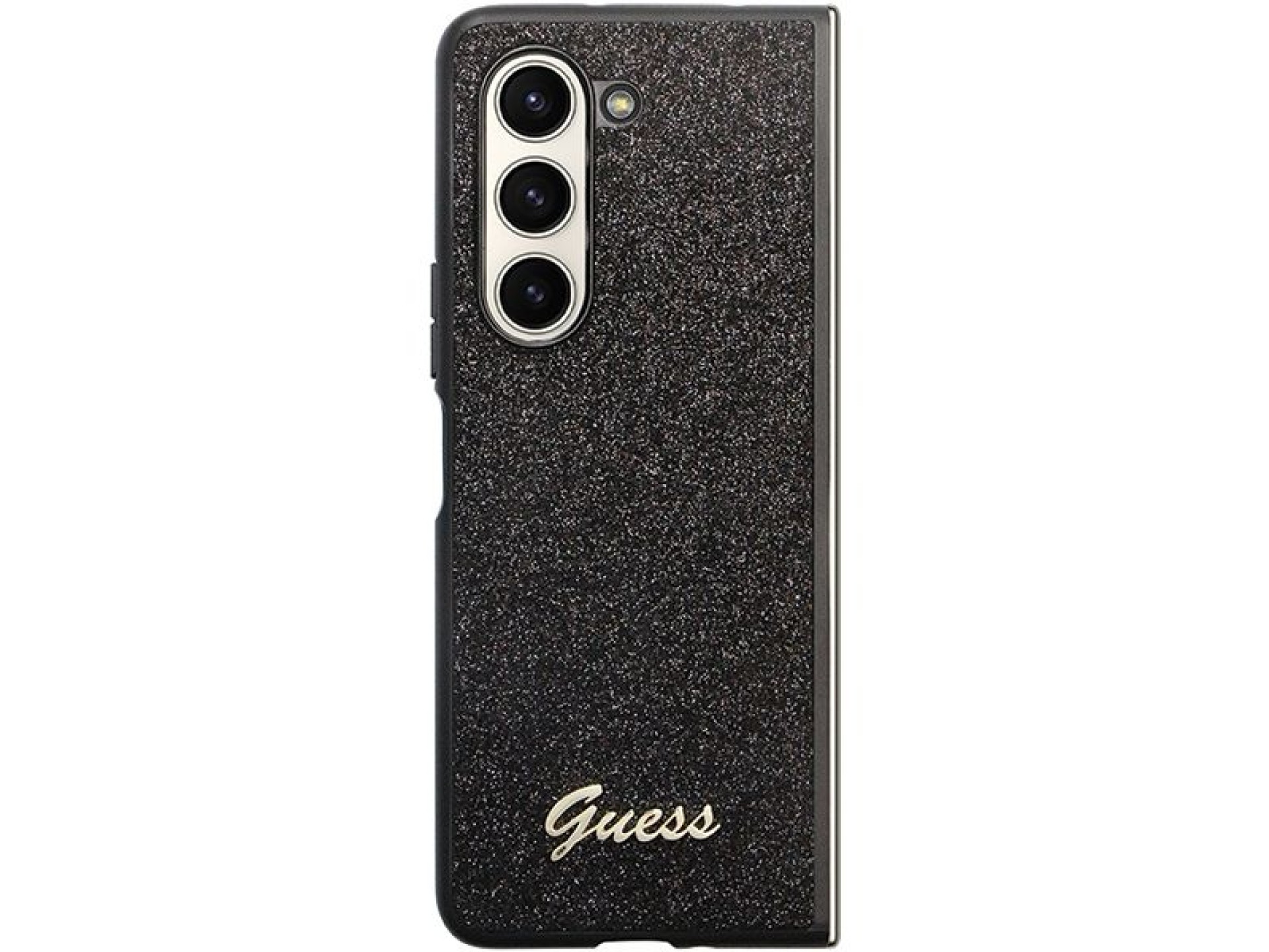 Funda Guess Glitter Script para Samsung Galaxy Z Fold 5 - negra