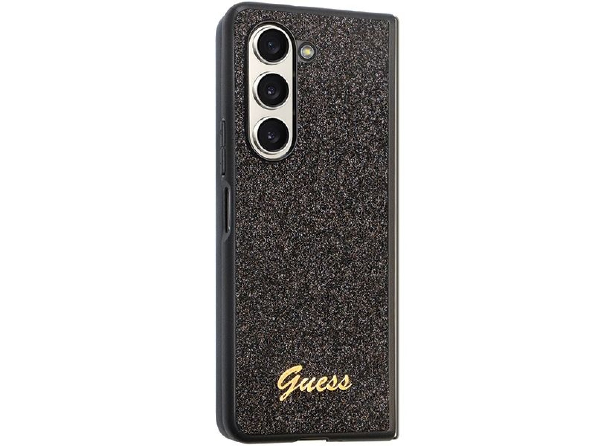 Funda Guess Glitter Script para Samsung Galaxy Z Fold 5 - negra